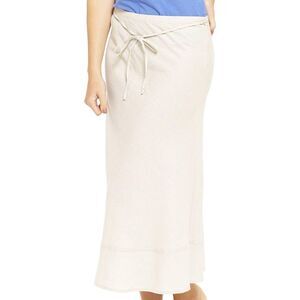 K Collection Womens/Ladies Ex Store Linen Blend Maxi Skirt / Cream